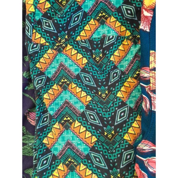 5 Pair LulaRoe Leggings Preowned But Barely If Ever Worn OS Very Nice - Picture 3 of 6